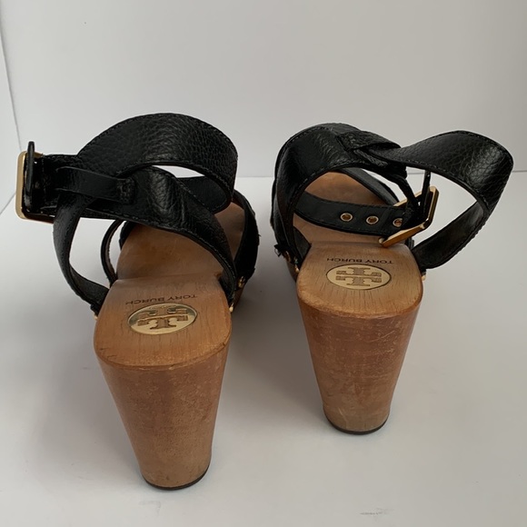 Tory Burch Platform Wedge Sandals Size 9 - Picture 4 of 4